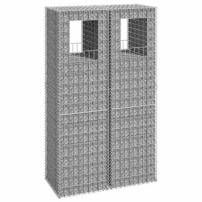 Gabion Basket Posts 2 Pcs Iron
