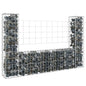 U-Shape Gabion Basket With 6 Posts Iron