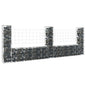 U-Shape Gabion Basket With 6 Posts Iron