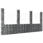 U-Shape Gabion Basket With 6 Posts Iron