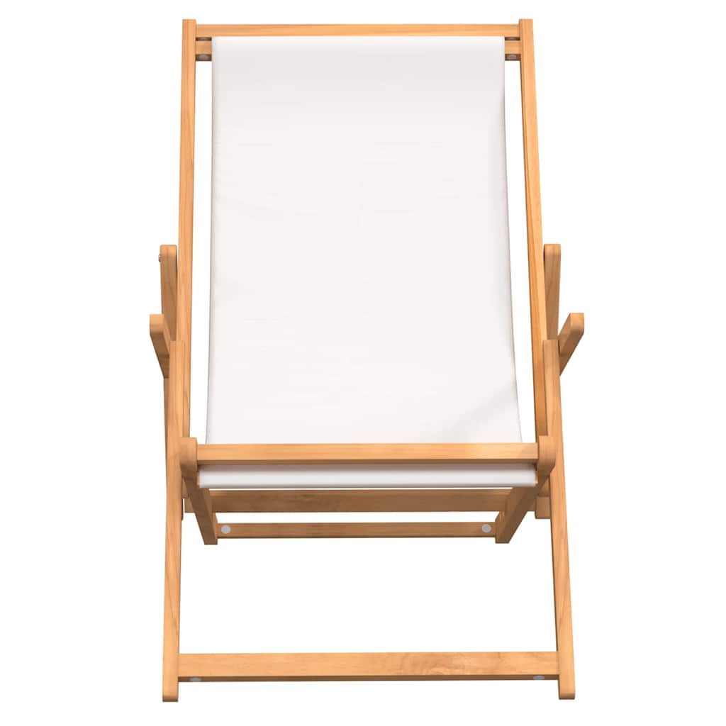 Folding Beach Chair Solid Wood Teak