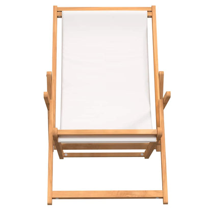 Folding Beach Chair Solid Wood Teak