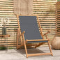 Folding Beach Chair Solid Wood Teak