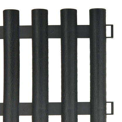 Lawn Edgings 17 Pcs Anthracite 1000 Cm Polypropylene