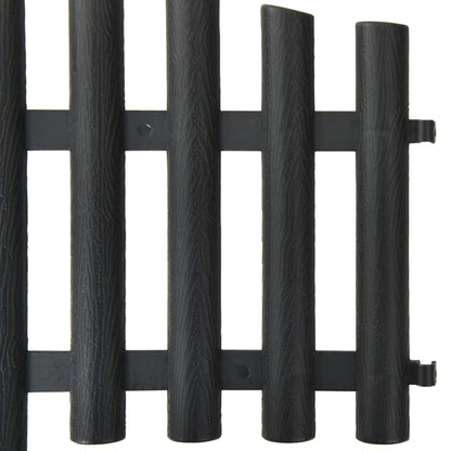 Lawn Edgings 17 Pcs Anthracite 1000 Cm Polypropylene