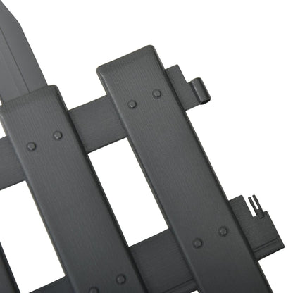 Lawn Edgings 25 Pcs Anthracite 10 M Polypropylene