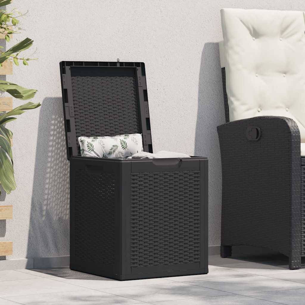 Garden Storage Box 90L Pp Rattan