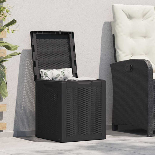 Garden Storage Box 90L Pp Rattan