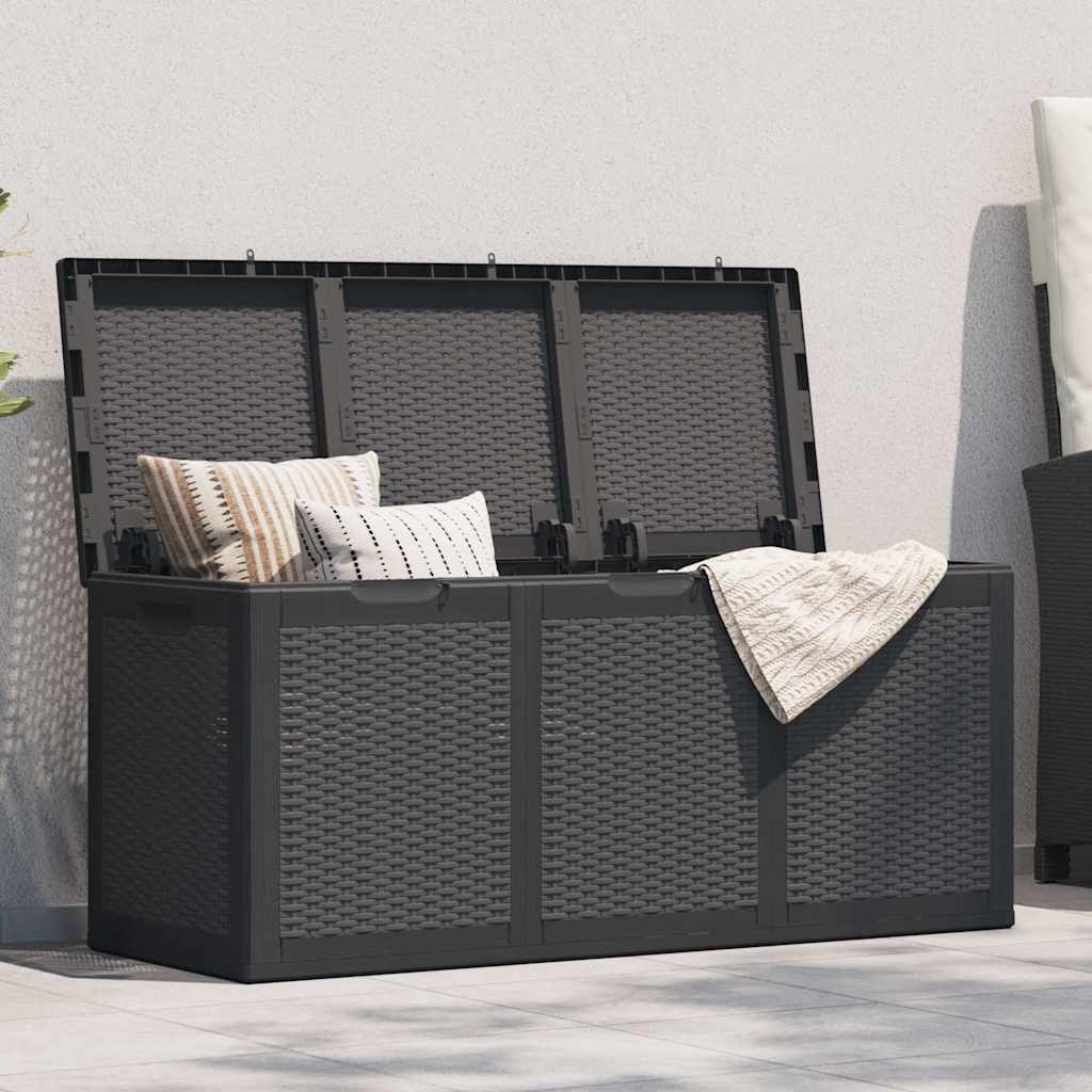 Garden Storage Box 90L Pp Rattan