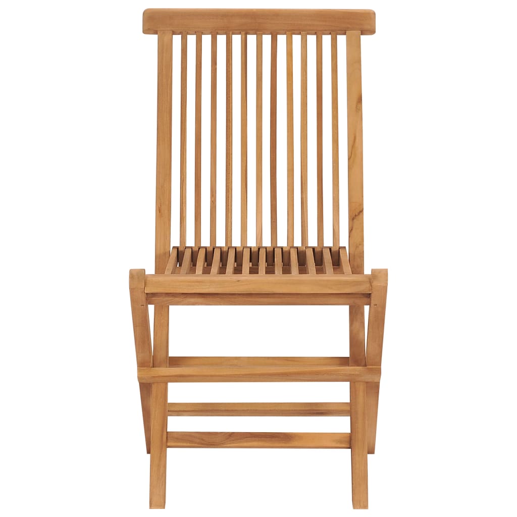 Folding Garden Chairs 6 Pcs Solid Wood Teak