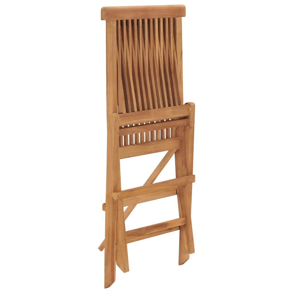 Folding Garden Chairs 6 Pcs Solid Wood Teak