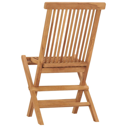 Folding Garden Chairs 6 Pcs Solid Wood Teak