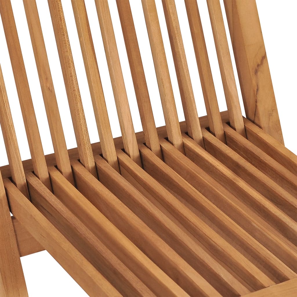 Folding Garden Chairs 6 Pcs Solid Wood Teak