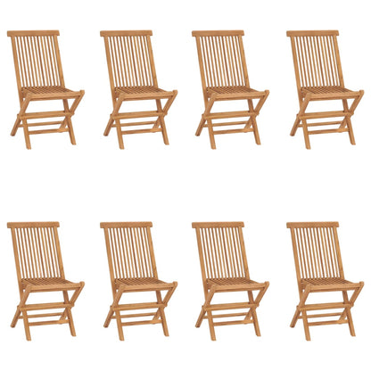 Folding Garden Chairs 6 Pcs Solid Wood Teak
