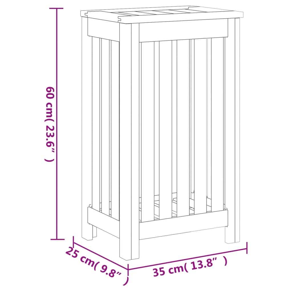 Wash Bin Solid Wood Teak