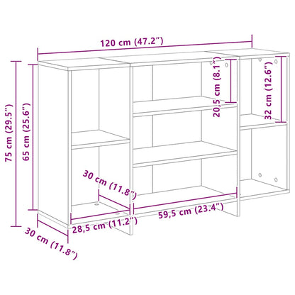 Sideboard 120X30X75 Cm Engineered Wood