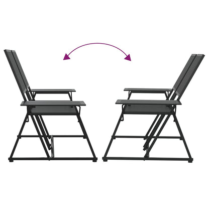 2-Seater Garden Bench 165 Cm Black Steel