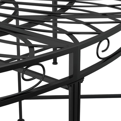 Round Tree Bench Ø160 Cm Black Steel