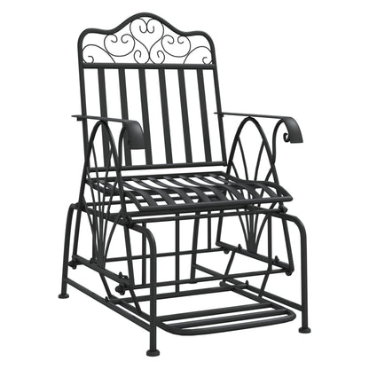 Glider Bench 61 Cm Black Steel