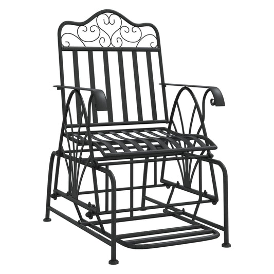 Glider Bench 61 Cm Black Steel