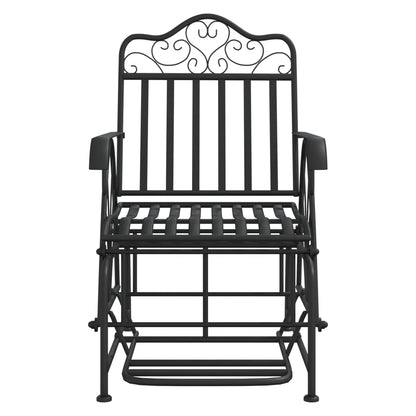 Glider Bench 61 Cm Black Steel