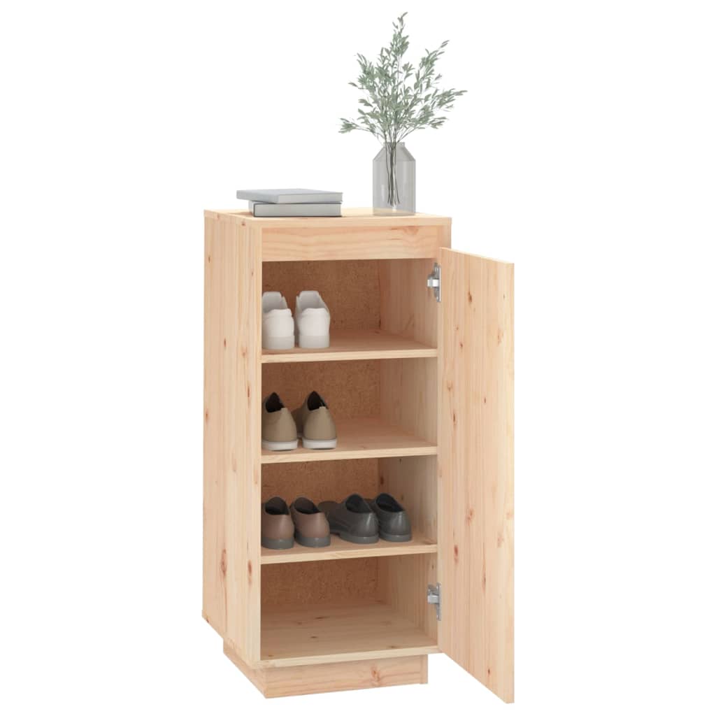 Shoe Cabinet 35X35X80 Cm Solid Wood Pine