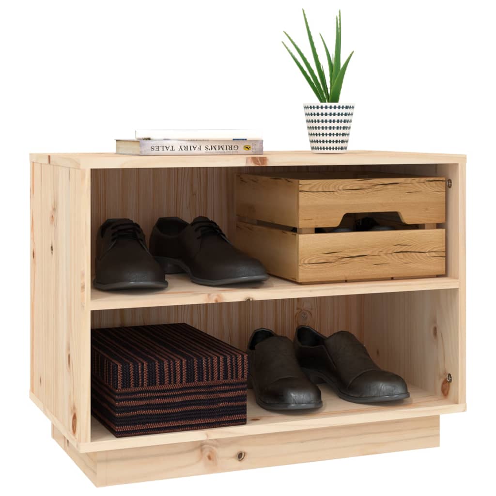 Shoe Cabinet 60X34X45 Cm Solid Wood Pine