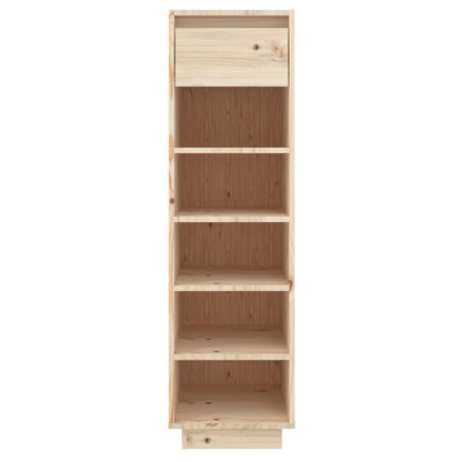 Shoe Cabinet 30X34X105 Cm Solid Wood Pine