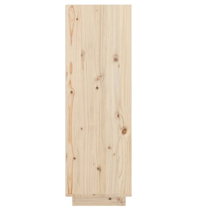 Shoe Cabinet 30X34X105 Cm Solid Wood Pine