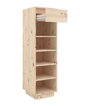 Shoe Cabinet 30X34X105 Cm Solid Wood Pine