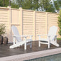 Garden Adirondack Chairs 2 Pcs Hdpe