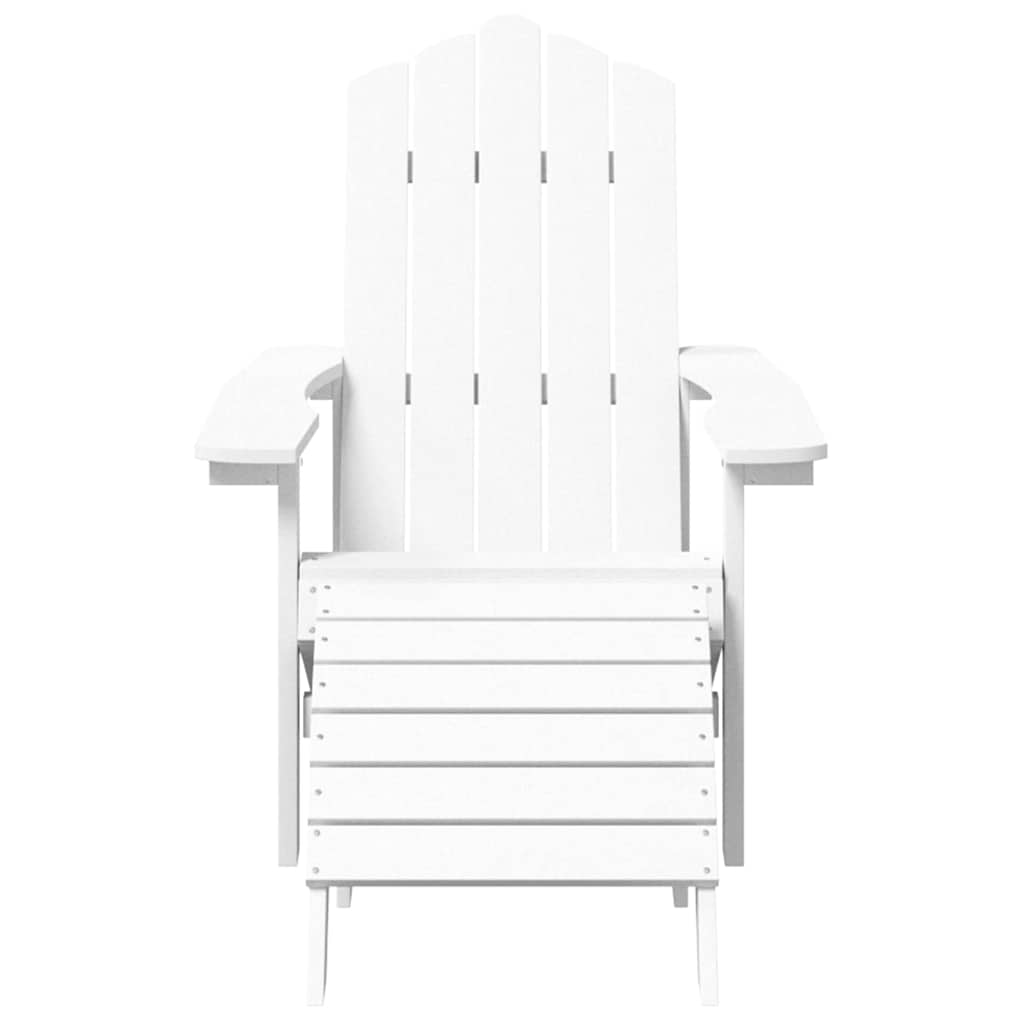 Garden Adirondack Chairs 2 Pcs With Footstools Hdpe
