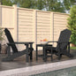Garden Adirondack Chairs 2 Pcs Hdpe