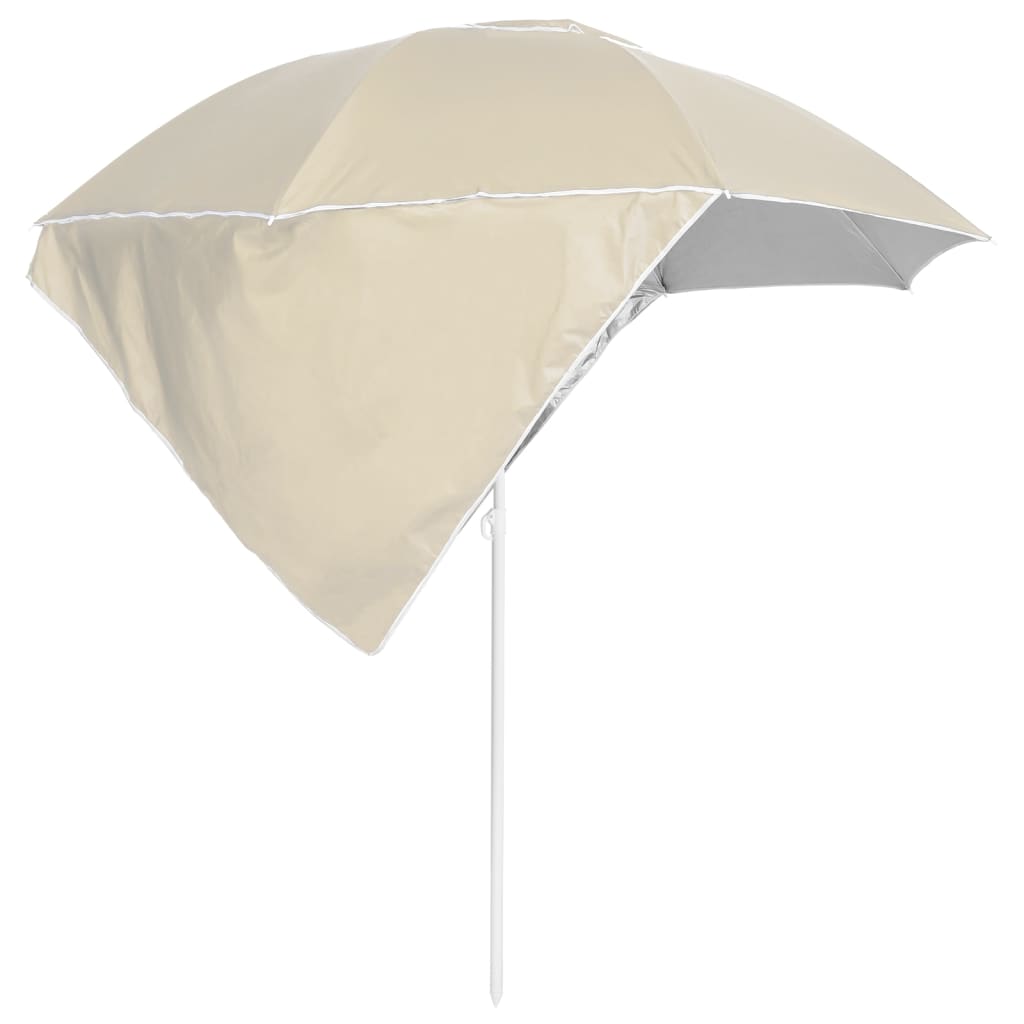 Beach Parasol With Side Walls 215 Cm