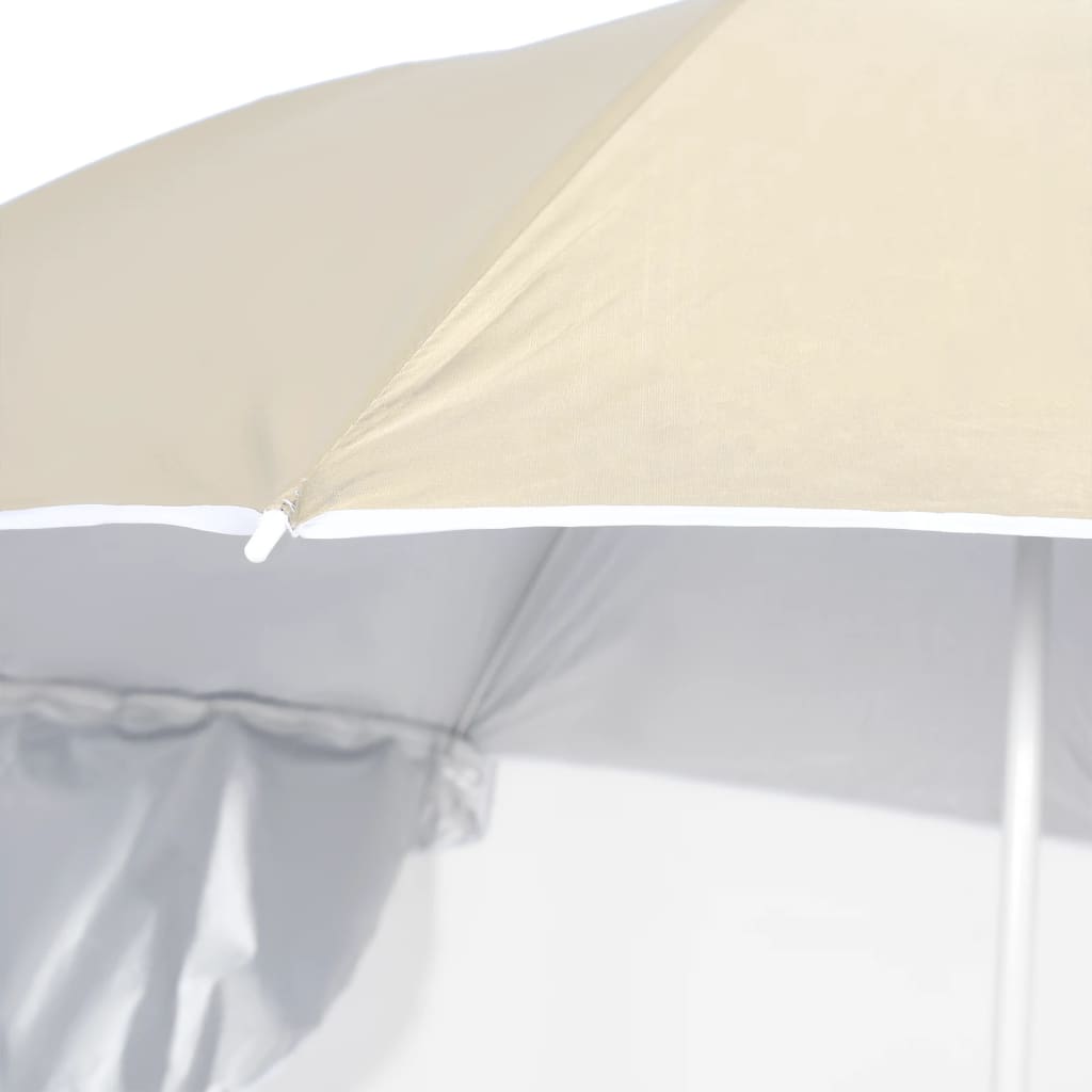 Beach Parasol With Side Walls 215 Cm