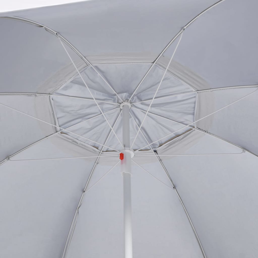 Beach Parasol With Side Walls 215 Cm