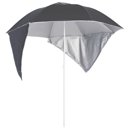 Beach Parasol With Side Walls 215 Cm