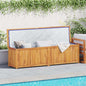 Garden Storage Box Solid Teak Wood