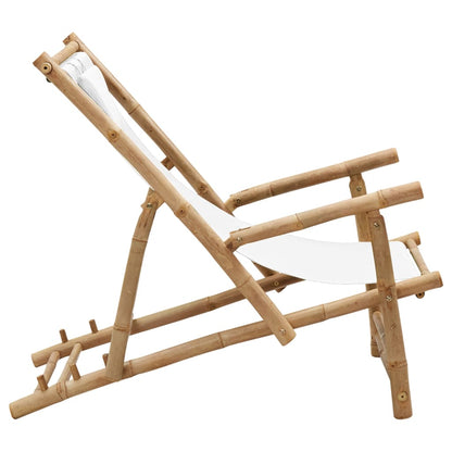 Deck Chair Bamboo And Canvas