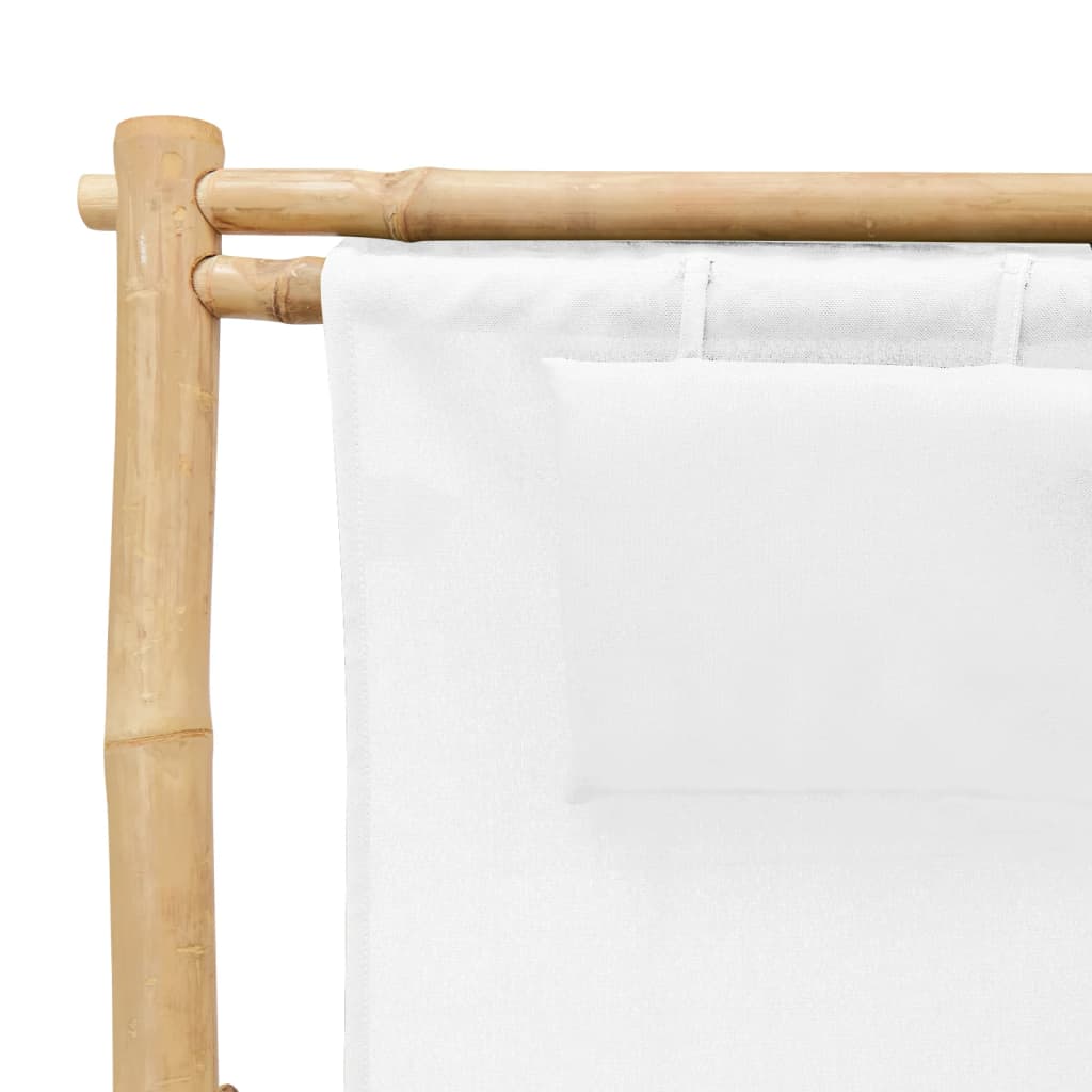 Deck Chair Bamboo And Canvas