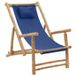 Deck Chair Bamboo And Canvas