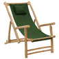 Deck Chair Bamboo And Canvas