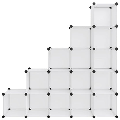 Storage Cube Organiser With 15 Cubes Pp