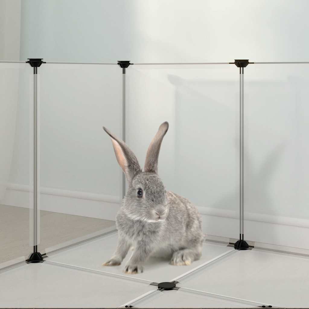 Small Animal Cage 144X74X46.5 Cm Pp And Steel