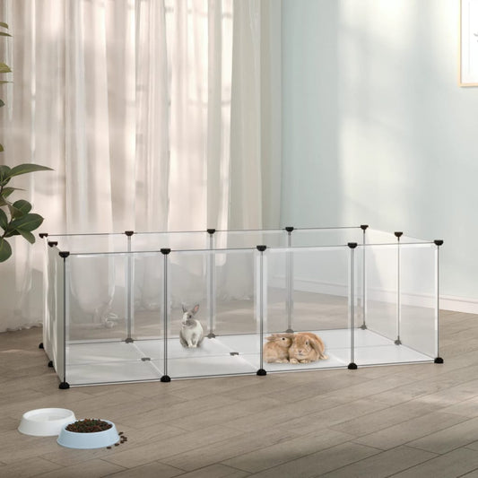 Small Animal Cage 144X74X46.5 Cm Pp And Steel