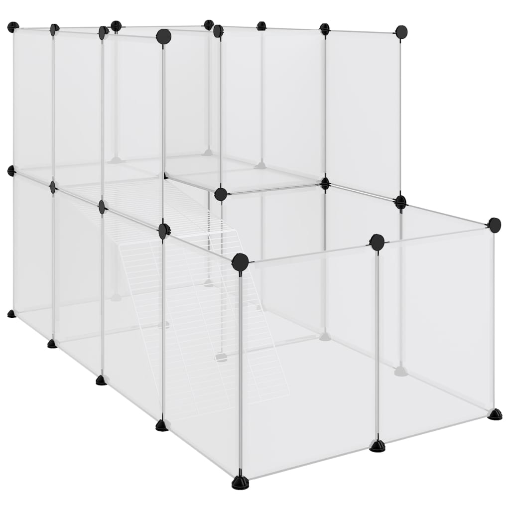 Small Animal Cage 142X74X93 Cm Pp And Steel