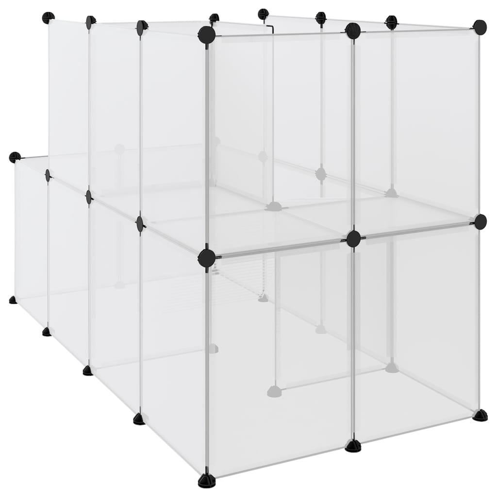 Small Animal Cage 142X74X93 Cm Pp And Steel