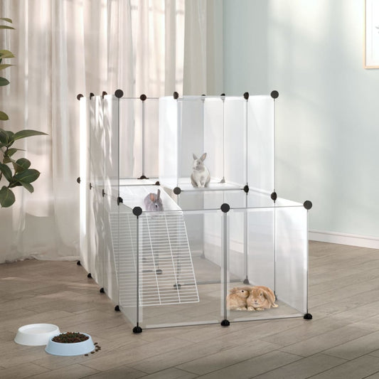 Small Animal Cage 142X74X93 Cm Pp And Steel