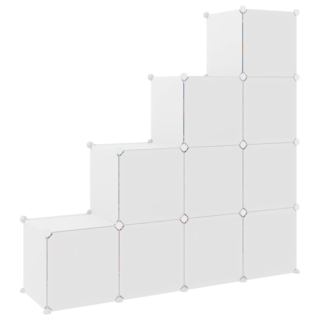Cube Storage Cabinet For Kids With 10 Cubes Pp