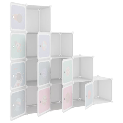 Cube Storage Cabinet For Kids With 10 Cubes Pp